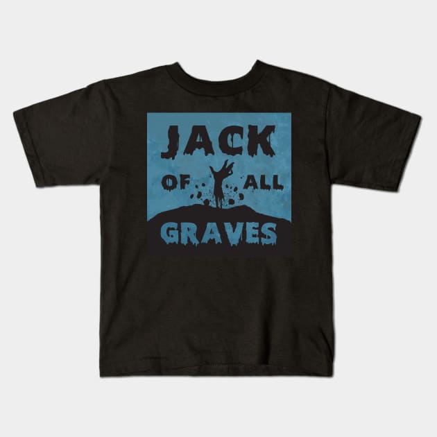 Jack of All Graves Zombie Hand Logo Kids T-Shirt by Jack of All Graves